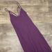 American Eagle Outfitters Dresses | American Eagle Ribbed Strappy Slit Maxi Dress | Color: Purple | Size: L