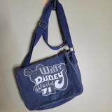 Disney Bags | Disney Parks Walt Disney World 1971 Anniversary Denim Messenger Crossbody Bag | Color: Blue | Size: Os