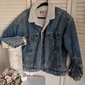 Levi's Jackets & Coats | Levi's Sherpa San Francisco Usa Jean Jacket Xl Men's | Color: Blue/White | Size: Men's Xl