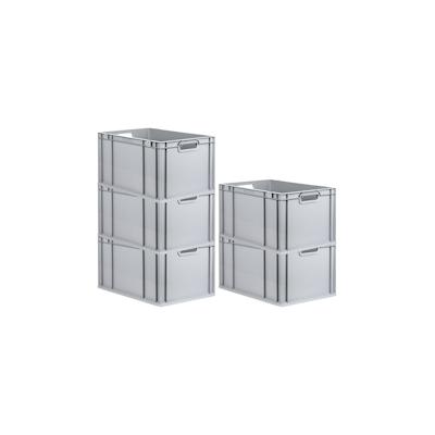 PROREGAL 5x Eurobox NextGen Grip | HxBxT 32x40x60cm | 65 Liter | Griffe offen | Verstärkter Boden | Eurobehälter Image