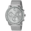 Movado Men's Steel Bracelet & Case Quartz Silver-Tone Dial Chronograph Watch 3600371