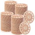 Load Spreading Plastic Washers 60mm for Fixing and Supporting Polypropylene Washers for Screws Plastic Flat Washers for Rigid Foam Insulation Panels and Sheets, Brown (100 Pcs) (200)