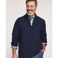 Blair John Blair® Zip-Front Cardigan Sweater - Blue - 3XL