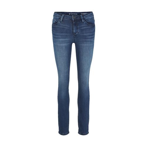 TOM TAILOR Damen Alexa Skinny Jeans, blau, Uni, Gr. 26/32