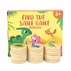 Dinosaur Memory Game Educational Memory Game Color Shape Matching Games Round Card Memory Color