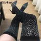 EILYKEN-Bottes à Talons Hauts et Pointus pour Femme Chaussures en Clip Strass Tissu Commandé