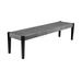 Armen Living Camino Indoor Outdoor Rope Fabric/Wood Dining Bench in Gray