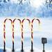 Christmas Savings! Dvkptbk Solar Energy Christmas Crutch Ground Lamp Outdoor Plug-in Candy Crutch Lawns Landscapes Lamp 5-piece Set