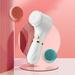 Dengmore Facial Cleansing Brush Face Scrubber Three In One Vibrating Facial Cleansing Brush IPX7 Waterproof With 3 Brush HeadsFace Brush Use For Exfoliating Massaging And Deep Cleansing