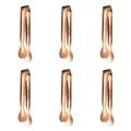 Wozhidaoke Kitchen Gadgets 6 Sugar Ice Clips Stainless Steel Clips Kitchen Clips Used for Tea Coffee Kitchen Utensils Set Cooking Utensils Rose Gold 13*2*1 Rose Gold