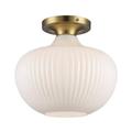 Trans Globe Lighting 16180 Aristo 12 Wide Semi-Flush Ceiling Fixture - Gold