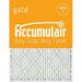 12.75x21x1 (Actual Size) Accumulair Gold 1-Inch Filter (MERV 8) (6 Pack)