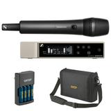 Sennheiser EW-D 835-S SET Digital Wireless Handheld Microphone System with MMD 835 Capsule (R4-9: 552 to 607 MHz) Bundle with Auray WSB-1S Carrying Bag and Watson Rapid Charger