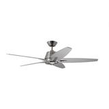 Emerson Euclid Ceiling Fan by Kathy Ireland Home by Luminance Brands CF500SBS in Steel Finish