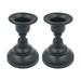 iOPQO Candle Holder Geometric Round Wrought Iron Candlestick Desktop Decorative Ornaments Creative Metal Black Wrought Iron Candlestick Decorative Candle Board Candles