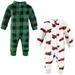 Hudson Baby Unisex Baby Plush Jumpsuits Christmas Tree Truck 6-9 Months