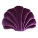 Shell Pillows Sea Shell Shaped Throw Pillow Gift For Kids Girl Boy Women Sea Princess Deep Purple 32*25cm