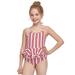 Cathalem Girls One-piece Swimsuits Swimsuits 11 Year Old Girl Stripe Toddler One-Piece Beach Swimwear Ruffles Kid Baby Girls Bathing Swim Suit Straps Red 8-10 Years