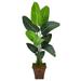 Nearly Natural 5.5 Travelers Palm Artificial Tree in Brown Planter