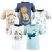 Hudson Baby Infant and Toddler Boy Short Sleeve T-Shirts Safari Adventure 6-12 Months