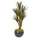Nearly Natural 47 Yucca Artificial Tree in Decorative Planter UV Resistant (Indoor/Outdoor)