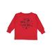 Inktastic Lil Miss Love Bug with Lady Bug and Hearts Girls Long Sleeve Toddler T-Shirt