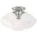 3 Light Polished Chrome Ceiling Mount