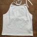 Brandy Melville Tops | Nwd Brandy Melville White Stretch Halter Crop Top | Color: White | Size: One Size