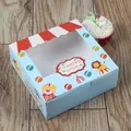 Boîte-cadeau LYus avec fenêtre boîtes en papier kraft emballage en carton bonbons strass