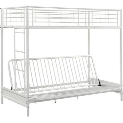 Hochbett mit Schlafsofa - 90 x 190 cm - Metall - Weiß - modulo v Image