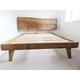 Solid oak king size bed frame, country style,rustic,solid oak,handmade,oak headboard,king size, covered with light oil,