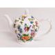 Magic Garden Teapot Fine Bone China Flowers & Butterflies 20oz Small Teapot Hand Decorated UK