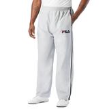 Men's Big & Tall FILA® Side Stripe Nylon Track Pants by FILA in Black White Grey (Size 5XL)