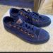 Converse Shoes | Converse Unisex Navy Suede Trainers - Women Size 6/Men Size 4 | Color: Blue/Gold | Size: 6