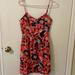 J. Crew Dresses | Jcrew Light Summery Dress. Orange With Blu Pink And White Flowers | Color: Orange | Size: 4