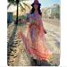 Zara Dresses | Bloggers Fav Zara Paisley Printed Oversized Dress | Color: Orange/Pink | Size: S