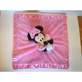 Disney Toys | Disney Minnie Mouse Pink Security Lovey Crinkle Ears Rattle Head Satin Trim | Color: Pink | Size: Os