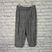 J. Crew Pants & Jumpsuits | J.Crew High-Rise Tapered Pleated Gray Plaid Italian Wool Pant - Size 10 | Color: Gray | Size: 10