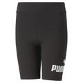 Leggings PUMA "Essentials+ Radlerhose mit Logo Kinder" Gr. 116, Normalgrößen, schwarz (black) Kinder Hosen Leggings