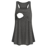 Comfy Breastfeeding Women Pull-up Loose Maternity Tank Tops Shirt Vest Maternity blouse
