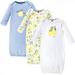 Hudson Baby Infant Girl Cotton Gowns Lemon Preemie/Newborn