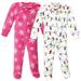 Hudson Baby Infant Girl Plush Sleep and Play Pink Christmas Lights 0-3 Months