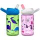 Camelbak 2 Eddy+ Kids Straw Bottles - Dinosaurs & Unicorn/Twin Pack Children Child Boy Girl Junior Infant Flask Drink Water Juice Cup BPA Free Non Leak Spill School Safe Reusable Eco Friendly