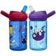 Camelbak 2 Eddy+ Kids Straw Bottles - Explorer & Skater/Twin Pack Children Child Boy Girl Junior Infant Flask Drink Water Juice Cup BPA Free Non Leak Spill School Safe Reusable Eco Friendly