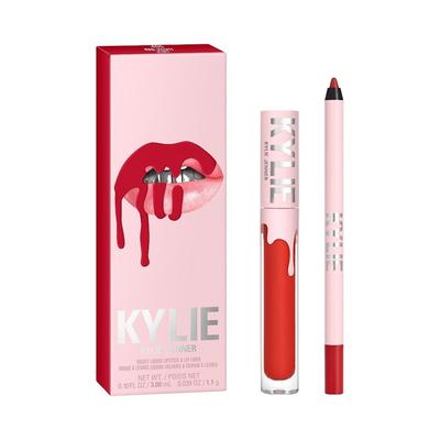 KYLIE COSMETICS Velvet Lip Kit Make-up Set 405 - RED VELVET Dunkelrot Image