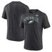 Men's Fanatics Branded Heather Charcoal Philadelphia Eagles Super Bowl LVII Tri-Blend Triangle Strategy T-Shirt