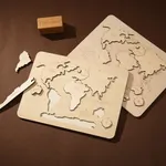 Puzzle carte du monde en bois pour enfants jouets Montessori jeux pour garçons et filles jouets