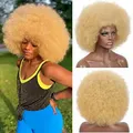 WIGERA-Perruques Afro Synthétiques Blonde 613 Aspect Naturel Premium Bouclées Cosplay Halloween