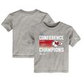 Toddler Nike Gray Kansas City Chiefs 2022 AFC Champions Locker Room Trophy Collection T-Shirt