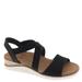 Skechers Bobs Arch Fit Beach Kiss - Womens 8 Black Sandal Medium